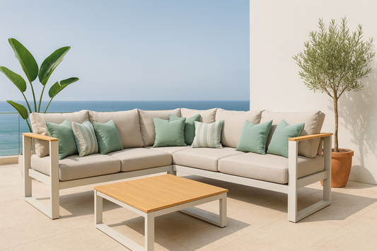 Jordan aluminium outdoor sofa set