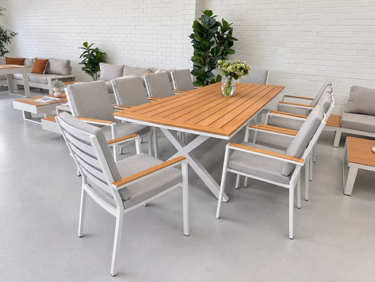 Costello Teak 2.6m Outdoor Dining Set – 10 Seater (Copy)