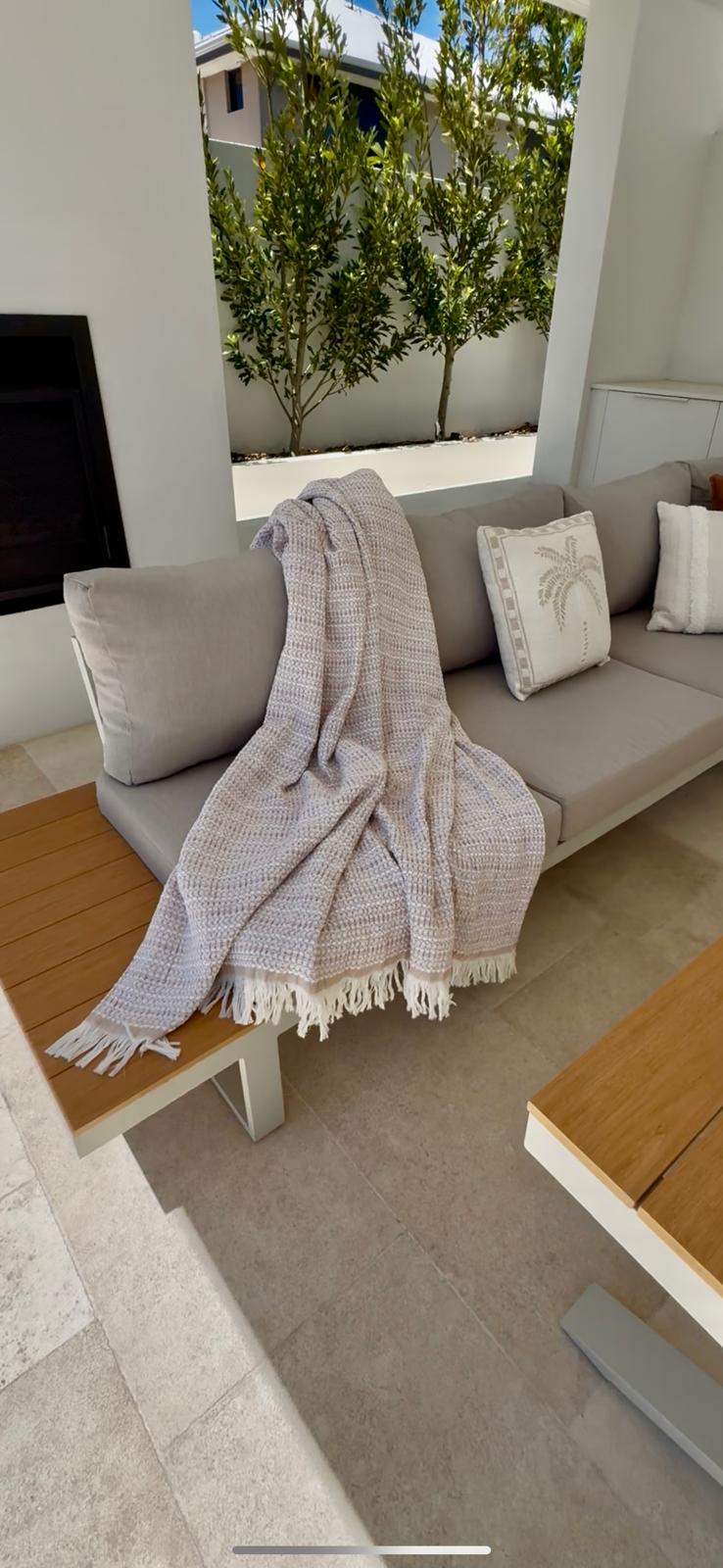 Theodore Aluminium Outdoor Dining Lounge WHITE